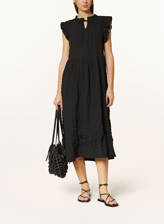 Part Two Kleid GIMALINAPW mit Rüschen SCHWARZ