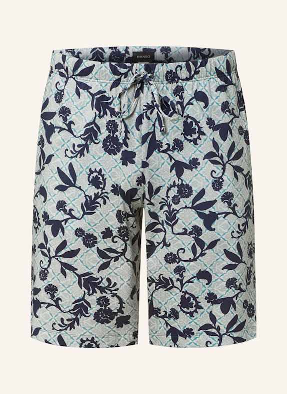HANRO Schlafshorts NIGHT & DAY MINT / DUNKELBLAU
