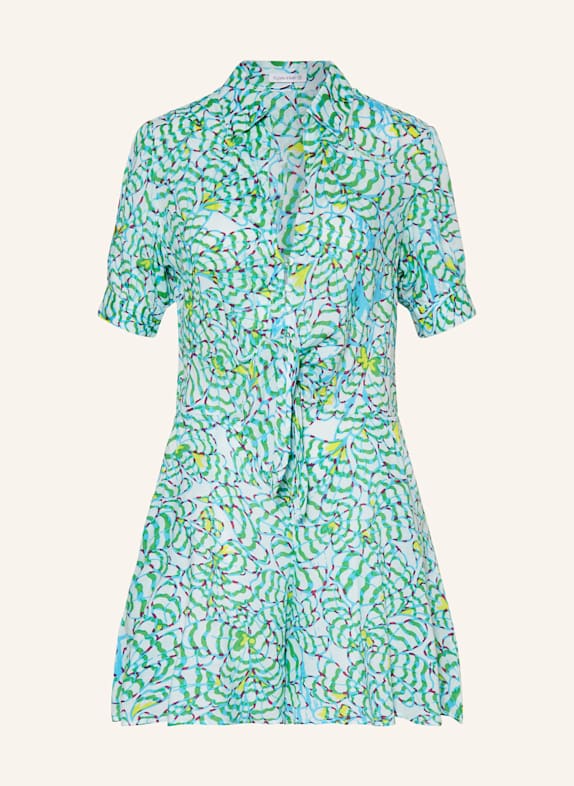 Poupette St Barth Jumpsuit BETTINA LIGHT BLUE/ GREEN/ YELLOW