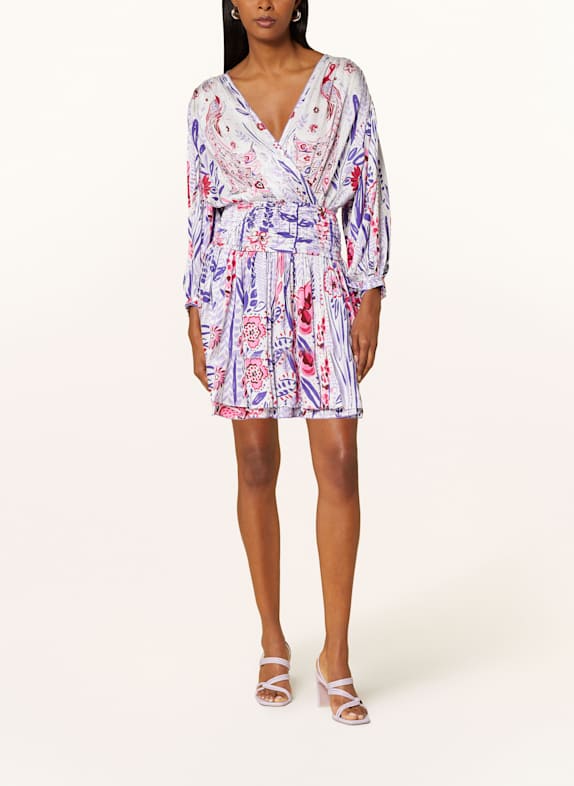 Poupette St Barth Strandkleid COLLEEN WEISS/ LILA/ ROT