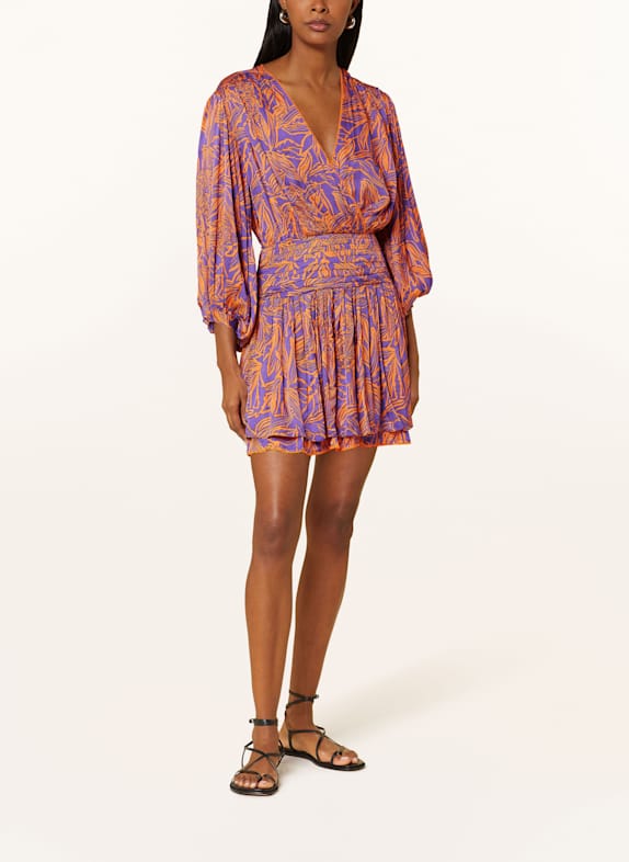 Poupette St Barth Strandkleid COLLEEN LILA/ ORANGE