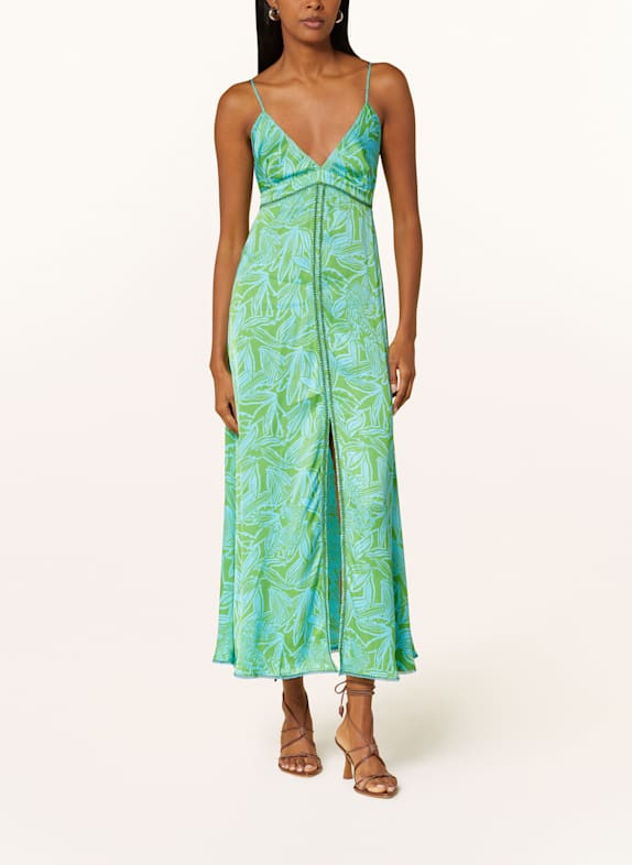 Poupette St Barth Strandkleid DENISE TÜRKIS/ GRÜN