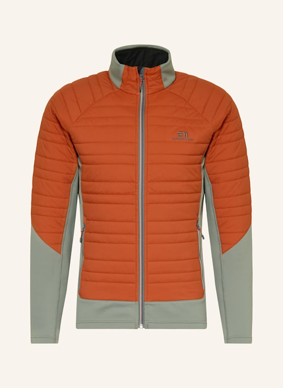 state of elevenate Midlayer-Jacke FUSION DUNKELORANGE/ GRAU
