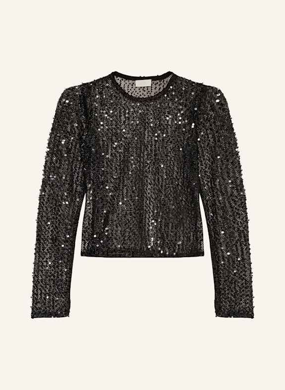 LeGer BY LENA GERCKE Halenka MAREEN ze síťoviny s flitry ČERNÁ