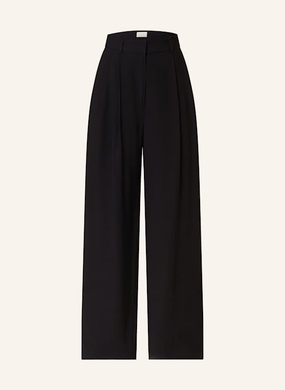 LeGer BY LENA GERCKE CASSIDY trousers with tuxedo stripe BLACK