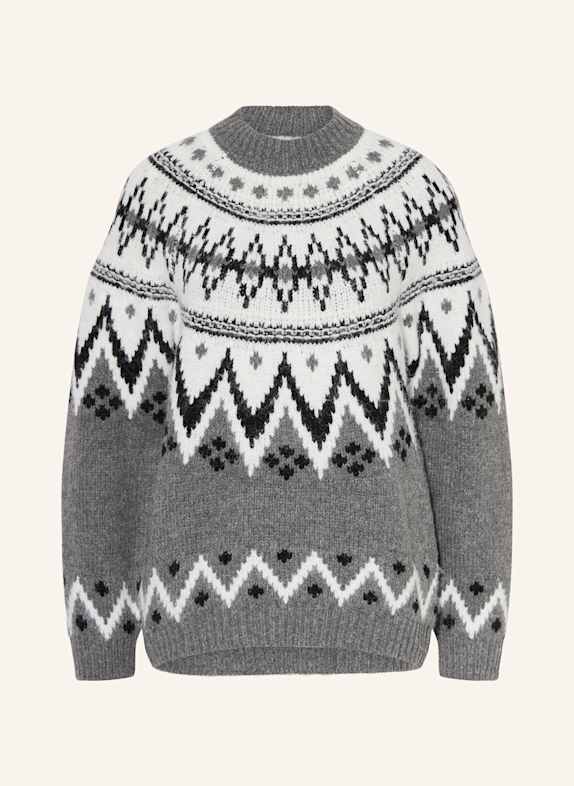 LeGer BY LENA GERCKE Sweter FLAVIA SZARY/ BIAŁY/ CZARNY