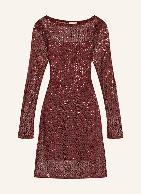 LeGer BY LENA GERCKE Cocktailkleid LINO aus Mesh DUNKELROT
