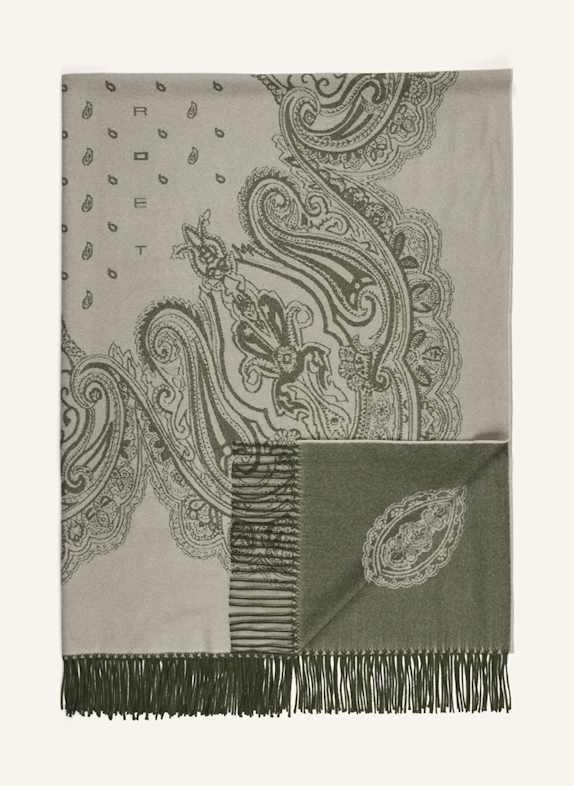 ETRO Home Plaid WEISS/ DUNKELGRÜN