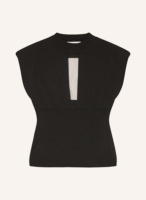 LIVY Lounge-Top MULLER mit Cut-out SCHWARZ