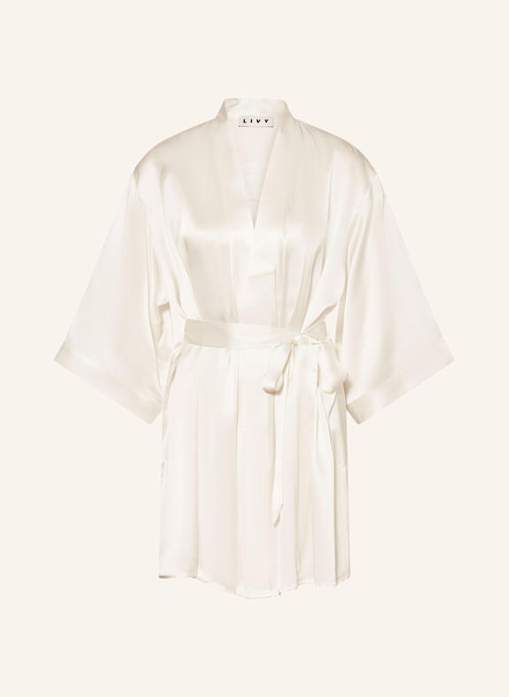 LIVY Damen-Kimono KIMILORD aus Seide WEISS