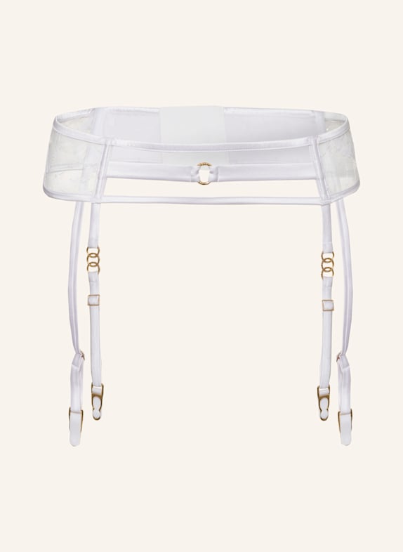 LIVY Strumpfhalter ADORN aus Seide WEISS
