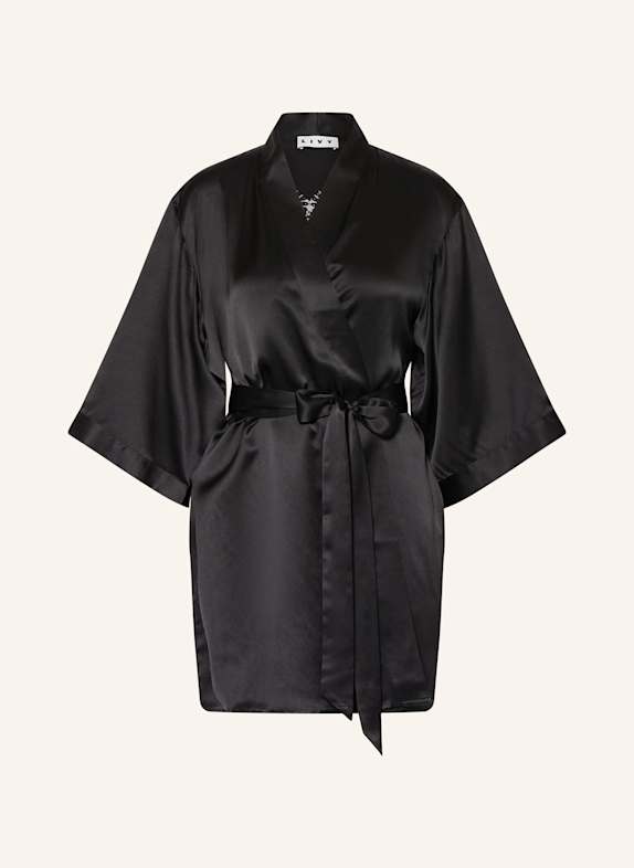 LIVY Damen-Kimono KIMILORD aus Seide SCHWARZ