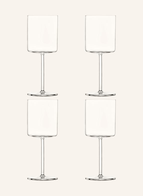 SCHOTT ZWIESEL set of 4 MODO wine glasses WHITE