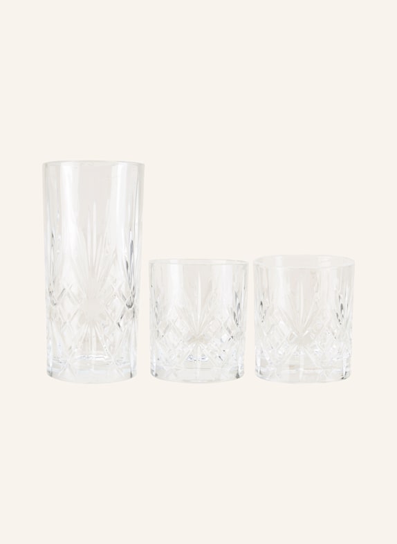 SCHOTT ZWIESEL 17 pcs. SHOW bar set: Glasses, glass straws and brush WHITE