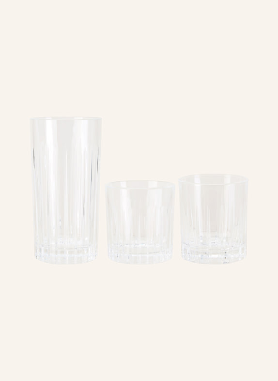 SCHOTT ZWIESEL 17 pcs. Bar set STAGE: Glasses, glass straw and brush WHITE
