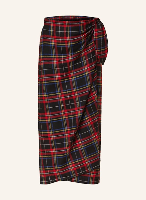 POLO RALPH LAUREN Wickelrock SCHWARZ/ ROT/ GELB