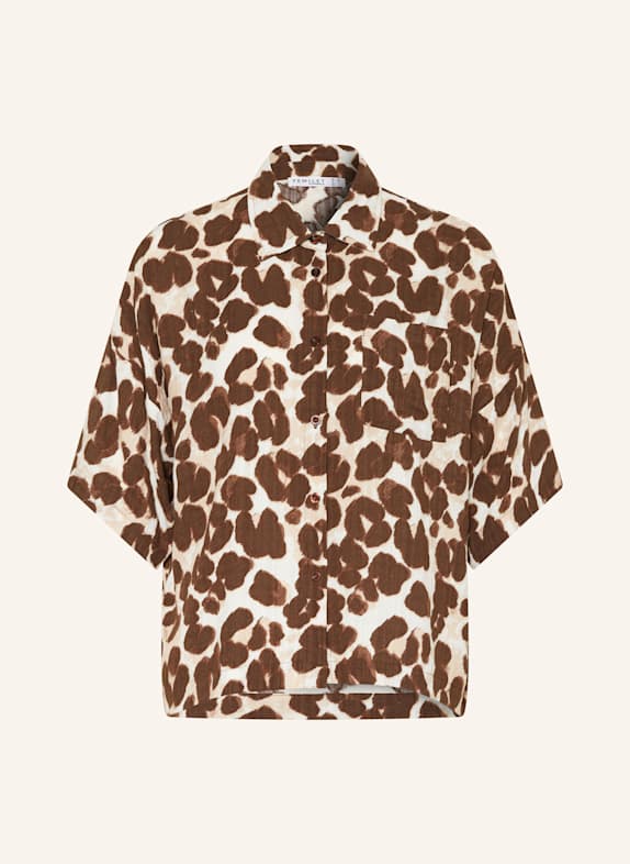 FEMILET Schlafshirt LAYLA BRAUN/ HELLBRAUN/ ECRU