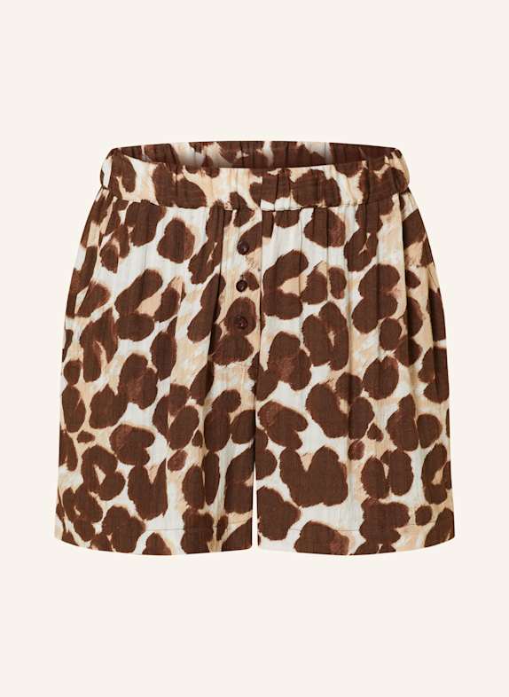 FEMILET Schlafshorts LAYLA BRAUN/ HELLBRAUN/ ECRU