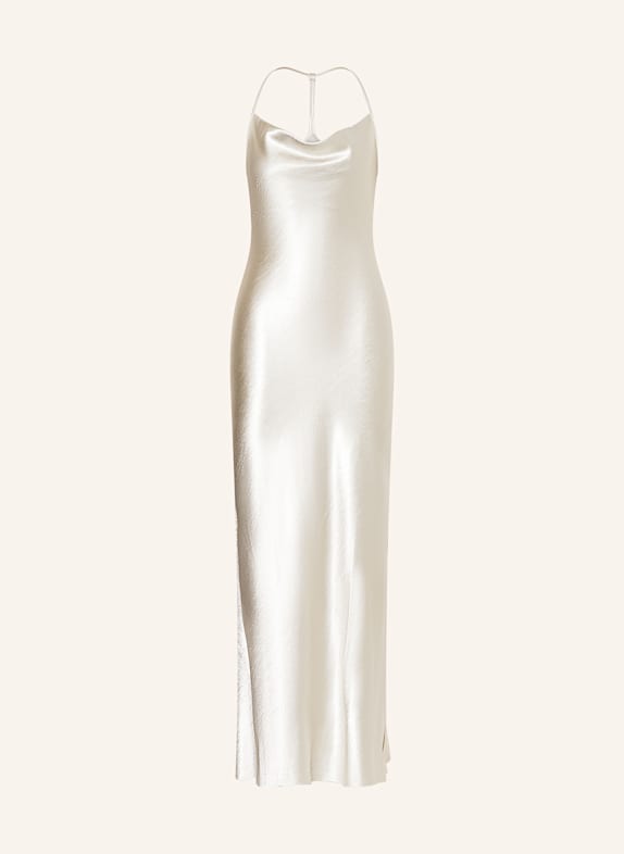 REISS Satinkleid SILBER