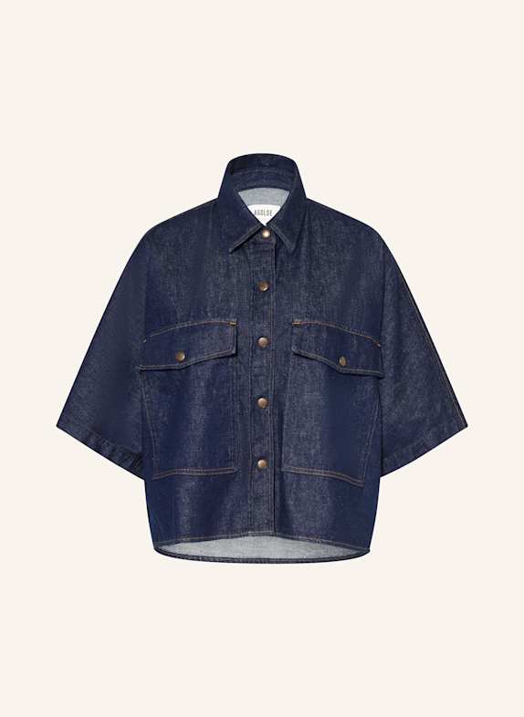 AGOLDE Jeansbluse TARON DUNKELBLAU