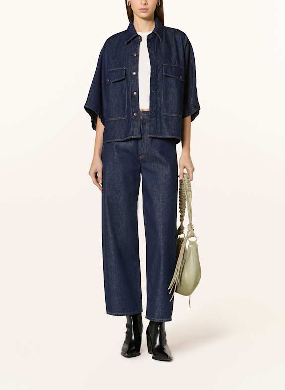 AGOLDE Jeansbluse TARON DUNKELBLAU