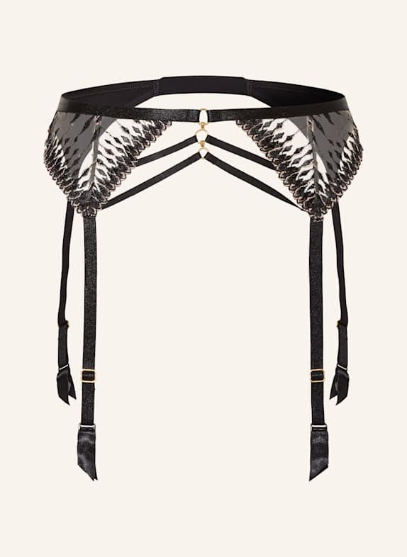 Aubade Strumpfhalter VOODOO KISS mit Glitzergarn SCHWARZ
