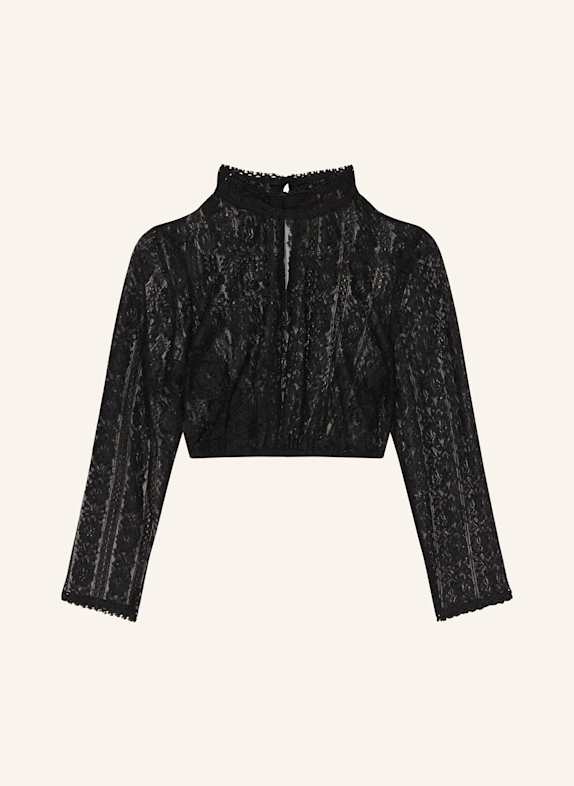 KRÜGER Dirndlbluse mit 3/4-Arm SCHWARZ