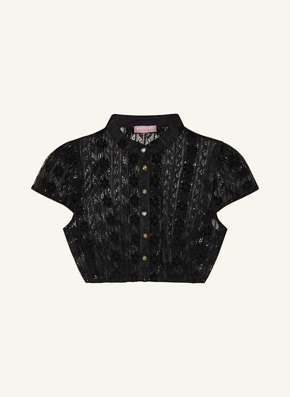 KRÜGER Dirndlbluse SCHWARZ
