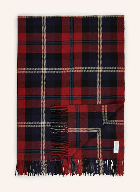 RALPH LAUREN HOME Plaid SHEFFIELD DARK RED/ DARK BLUE/ CREAM