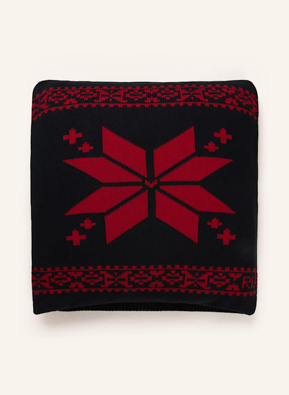RALPH LAUREN HOME Decorative cushion EVERETT BLACK/ DARK RED
