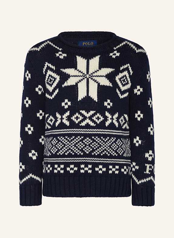 Wie kann ich Artikel zurücksenden Pullover DUNKELBLAU/ WEISS