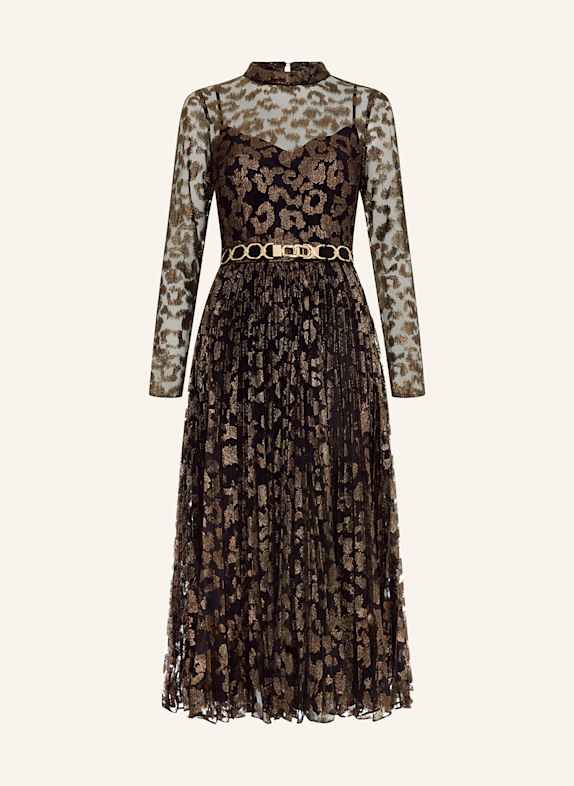 Phase Eight Jacquard-Kleid DOLLY mit Glitzergarn SCHWARZ/ GOLD