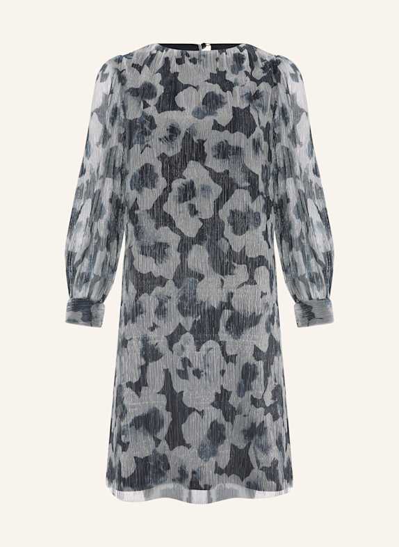 Phase Eight Kleid ROMA mit Glitzergarn und Plissees SILBER / PETROL