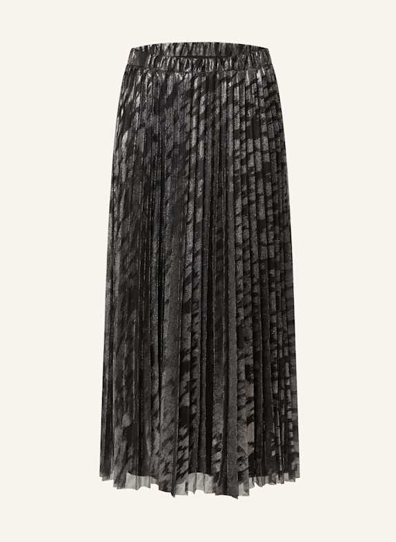 Phase Eight Plisseerock ZOE SCHWARZ/ SILBER