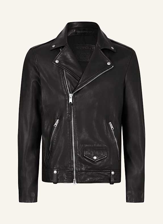ALLSAINTS Lederjacke MILO BIKER SCHWARZ