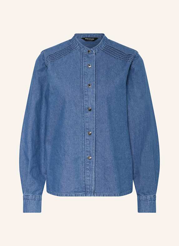 WHISTLES Jeansbluse DUNKELBLAU