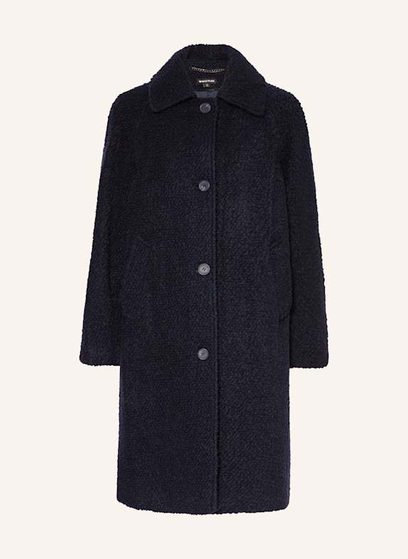 WHISTLES Wollmantel ROMY aus Bouclé DUNKELBLAU