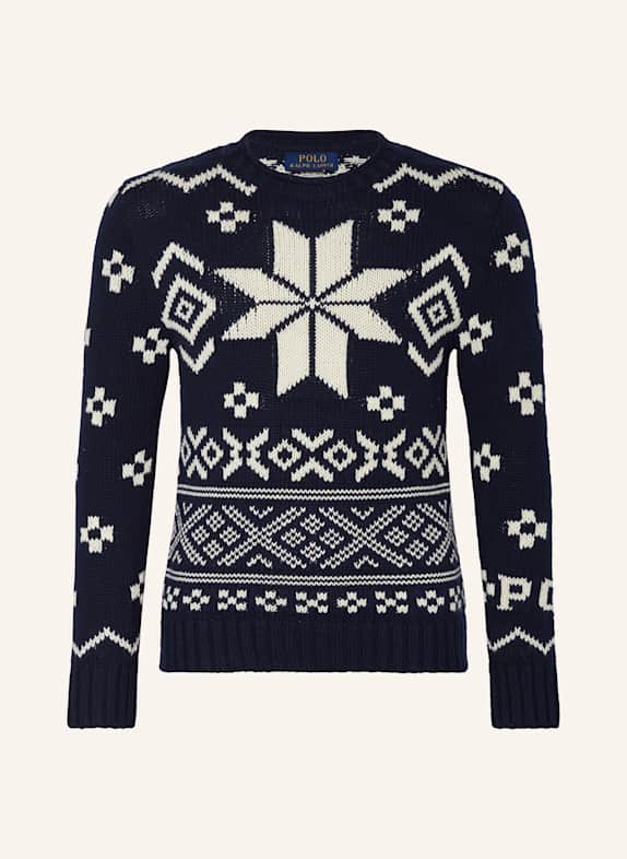 Wie kann ich Artikel zurücksenden Pullover DUNKELBLAU/ CREME