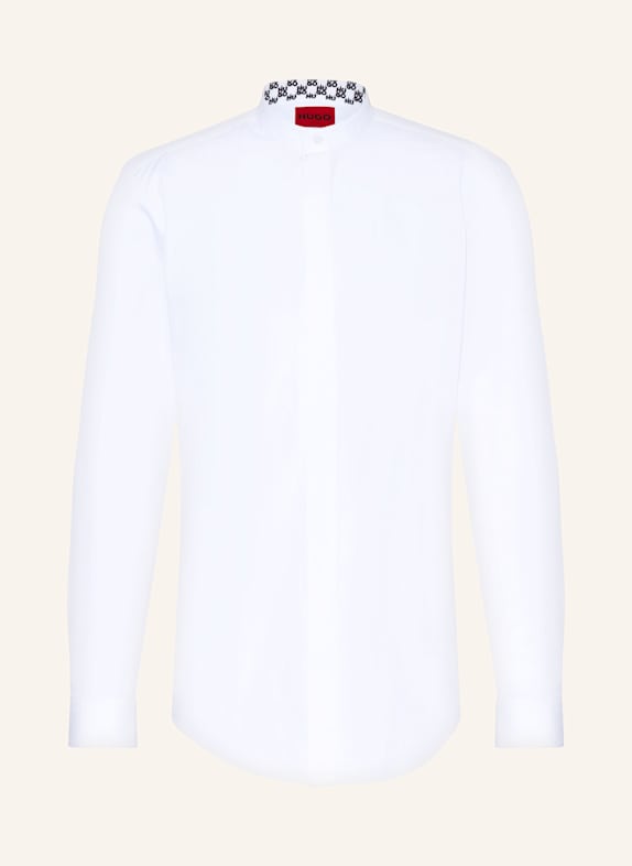 HUGO Hemd KALEB Slim Fit mit Stehkragen WEISS