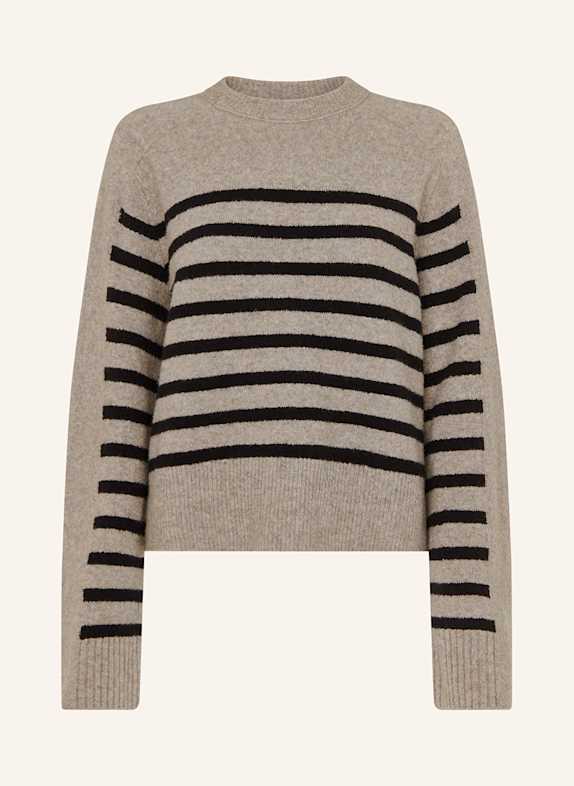 WHISTLES Sweater BROWN/ BLACK