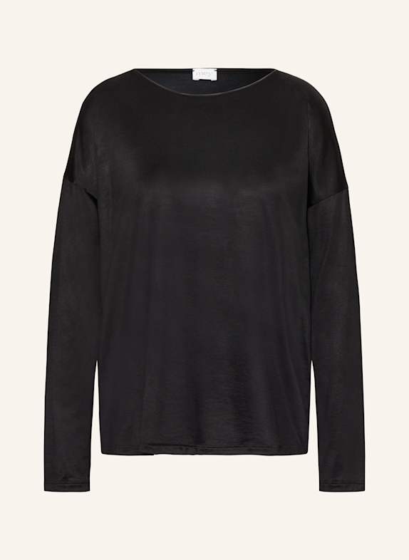 mey Schlafshirt Serie NIGHT GLOW SCHWARZ