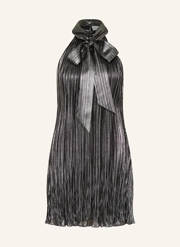 CLAUDIE PIERLOT Plisseekleid RINATA mit Schluppe SCHWARZ