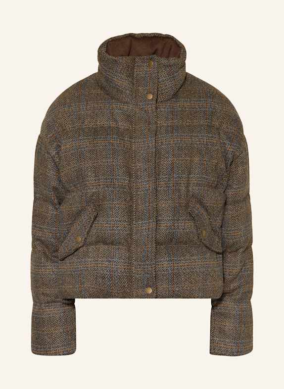 ba&sh Tweed-Steppjacke HIDAI BRAUN/ DUNKELBRAUN/ BLAU