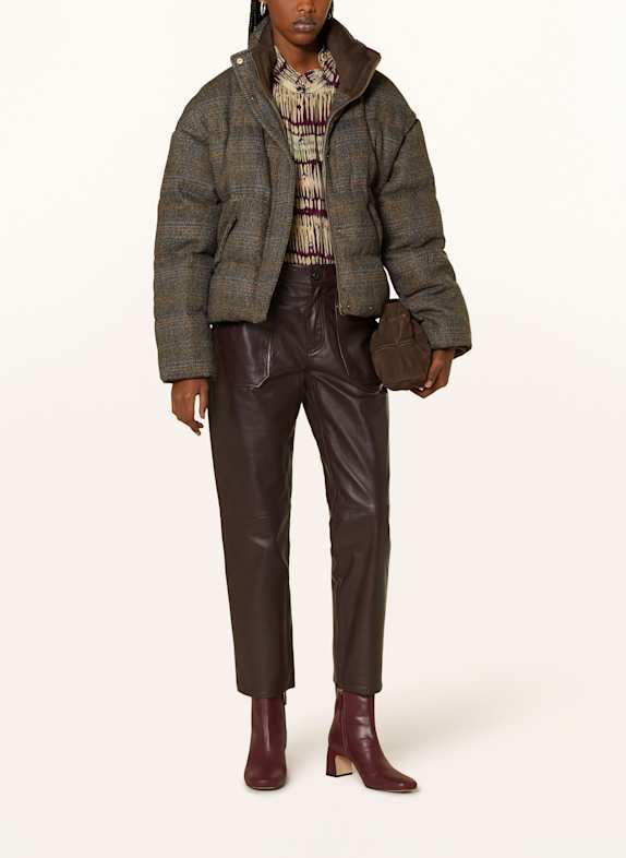 ba&sh Tweed-Steppjacke HIDAI BRAUN/ DUNKELBRAUN/ BLAU