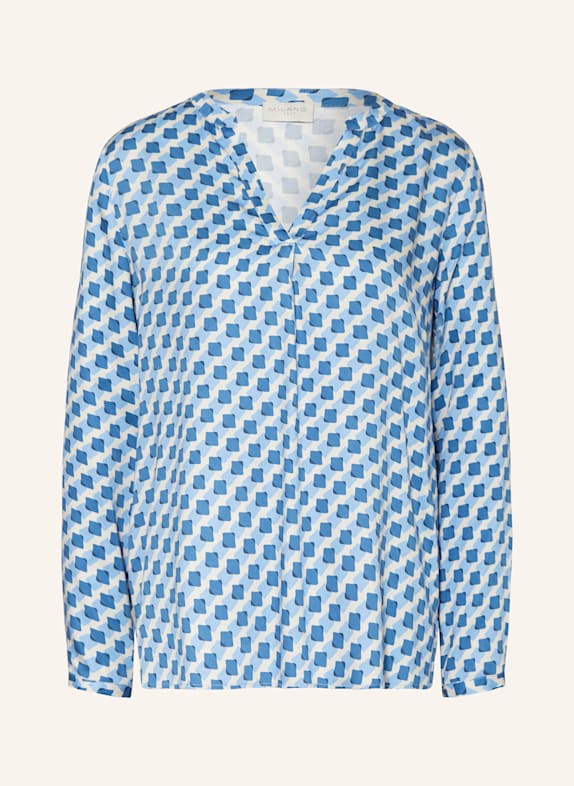 MILANO ITALY Blusenshirt BLAU/ HELLBLAU/ ECRU