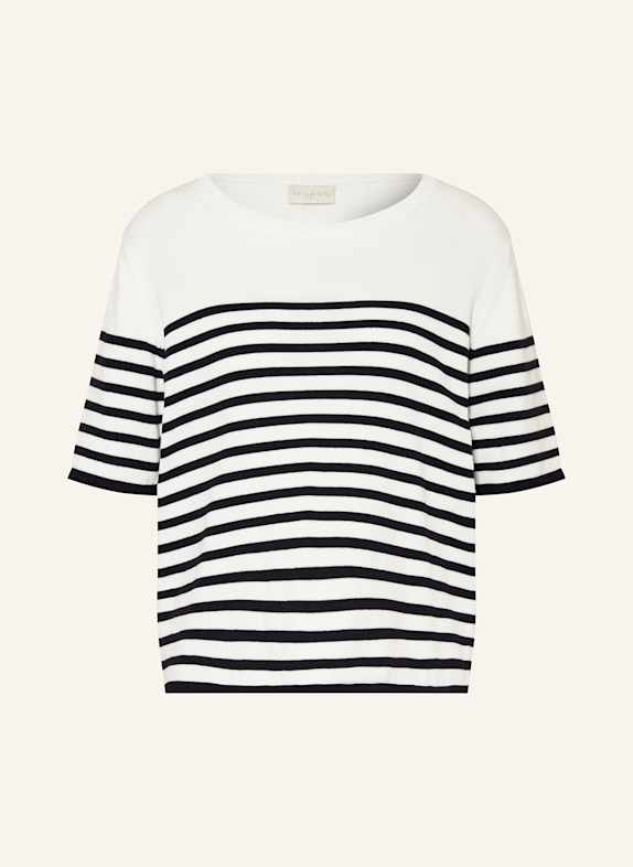 MILANO ITALY Knit shirt WHITE/ BLACK