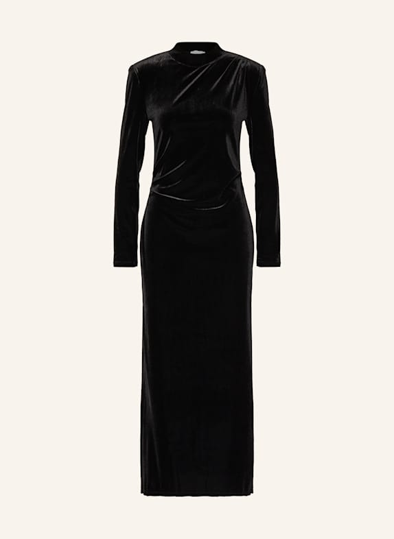 CLAUDIE PIERLOT Samtkleid SCHWARZ