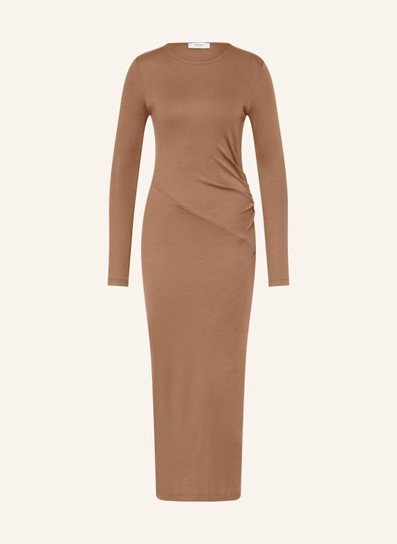 REISS Jerseykleid CAMEL