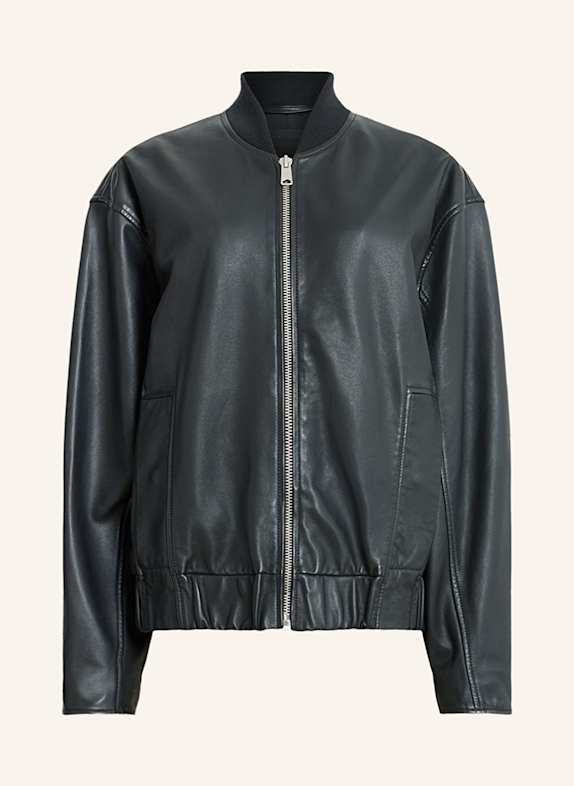 ALLSAINTS Leather jacket YARA LEA BLACK