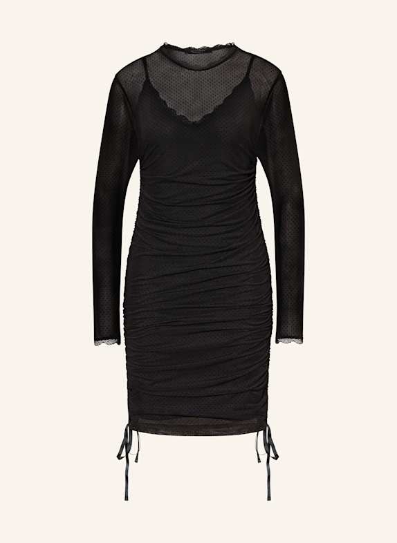 ALLSAINTS ADARA mesh dress BLACK